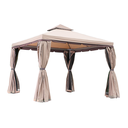 GAZEBO PASSION ALLUM.BROWN MT.3X4 COP.ECRU'