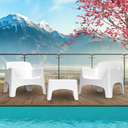 POLTRONA IBIZA MONOBLOCCO BIANCO