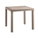 TAVOLO DALLAS TAUPE RATTAN CM.80X80