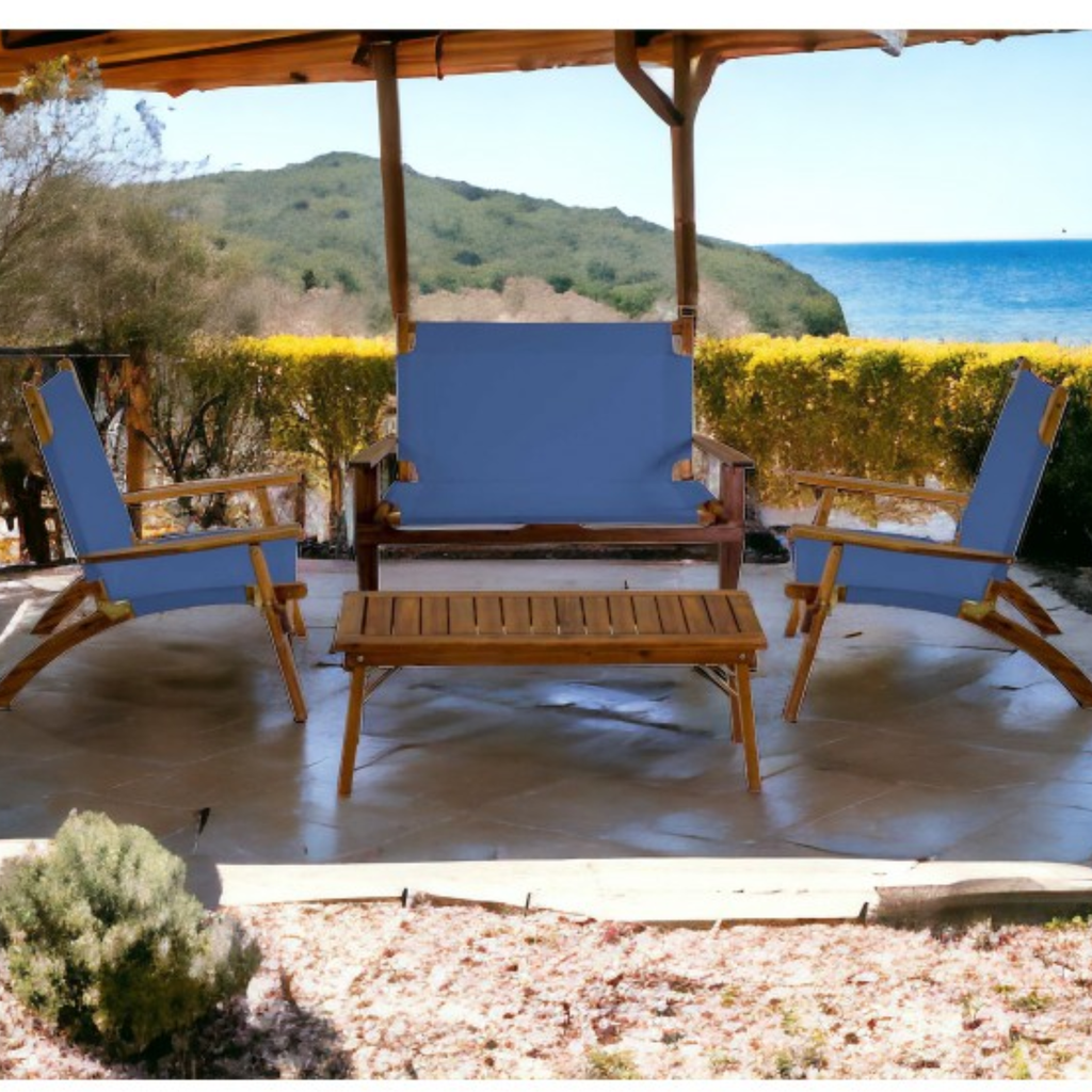 SET PRIMAVERA PZ.4 ACACIA OL.TESS.BLU CORAL