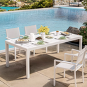 TAVOLO OSTUNI ALLUNG. 200/300X100CM BIANCO