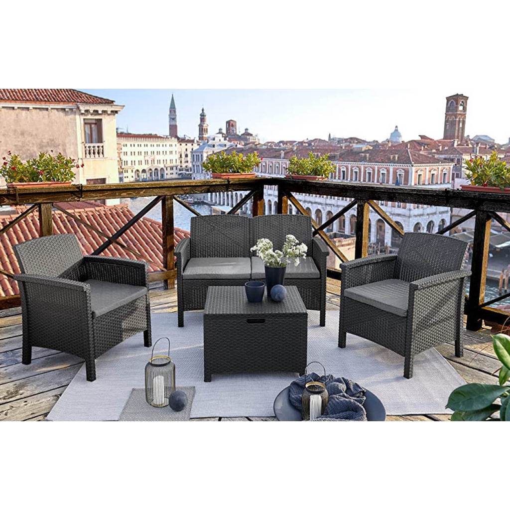 SET VENEZIA 2 POSTI GRAFITE