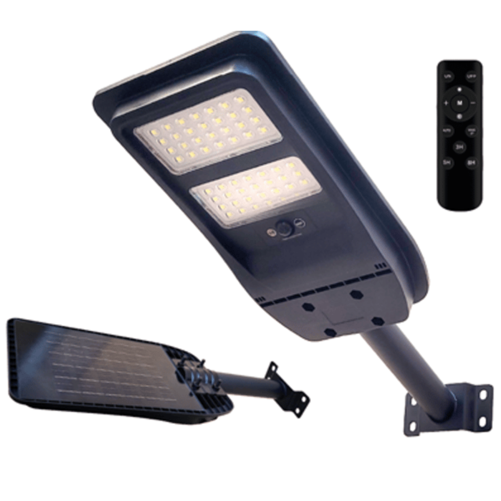 FARO SOLARE LED SENZA FILI CON SENSORI PALO INCLUSO