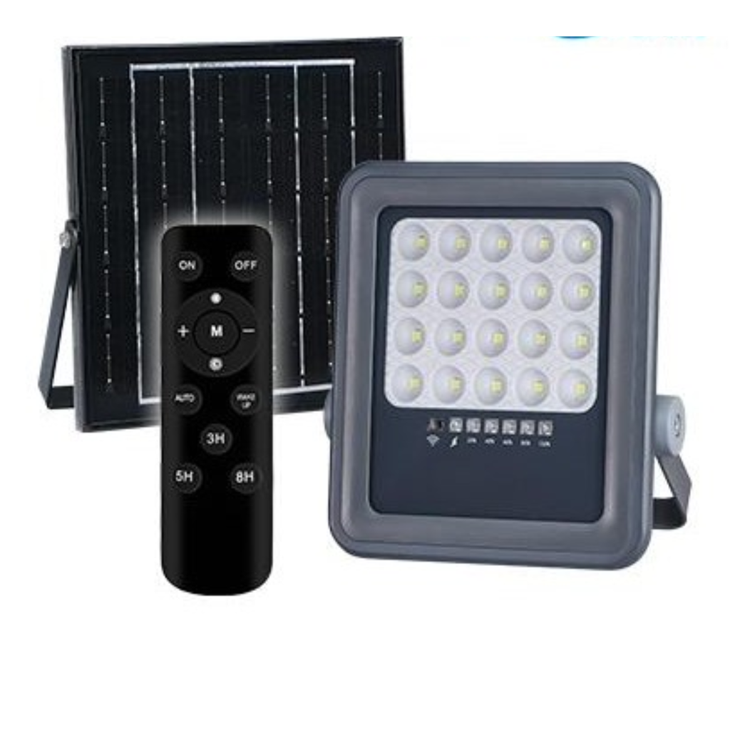 PROIETTORE SOLARE LED 100W + CREPUSCOLARE