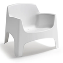 POLTRONA IBIZA MONOBLOCCO BIANCO