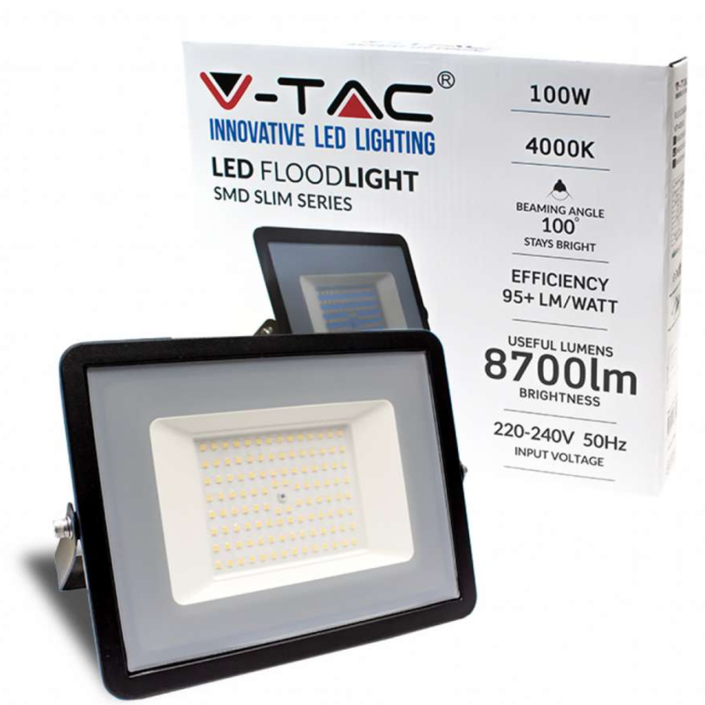100W SMD FLOODLIGHT 4000K BLACK BODY