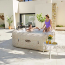 IDROMASSAGGIO GONFIABILE LAY-Z SPA ROMA QUADRATO 2,01MX2,01MX71CM COLOR MARMO SABBIA