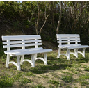 PANCHINA OLIMPIA RES. CM.150 3GAMBE BIANCO