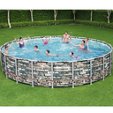PISCINA POWER STEEL 56889 EFF.PIETRA 671X132