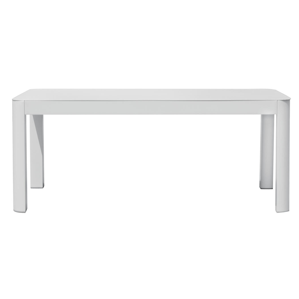 TAVOLINO COFFEE SET MARSIGLIA ALU BIANCO