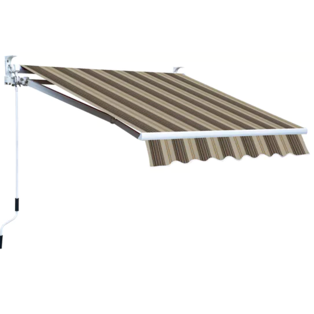 TENDA DA SOLE A BARRA QUADRA 3X2 BEIGE RIGATO