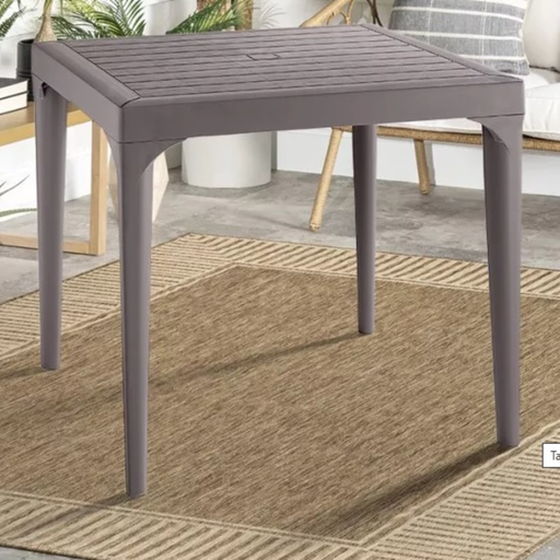 [185639] TAVOLO MALMO CM.80X80 TAUPE