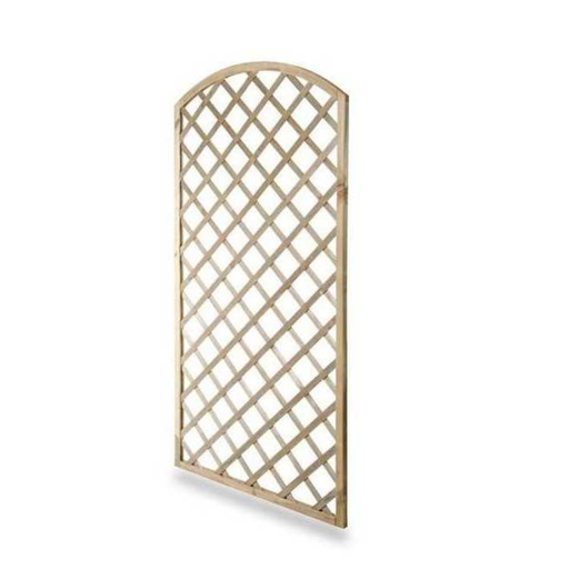[169797] PANNELLO LEGNO GRIGLIATO CM.90X180 AD ARCO S/PIEDI PINO IMPREGNATO