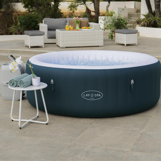 [201676] IDROMASSAGGIO GONFIABILE LAY-Z SPA MIAMI ROTONDO 1,96MX0,66CM VERDE SCURO