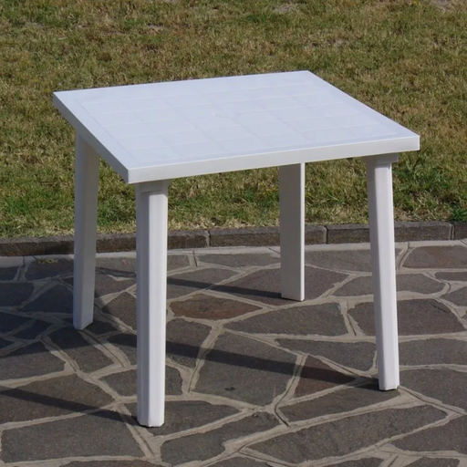 [008863] TAVOLO WEEKEND 80X80 BIANCO