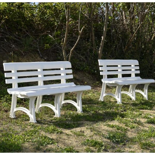 [053241] PANCHINA OLIMPIA RES. CM.150 3GAMBE BIANCO