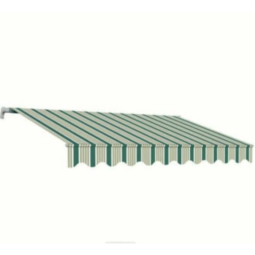 [102082] TENDA DA SOLE A BARRA QUADRA 3X2 VERDE/BIANCO