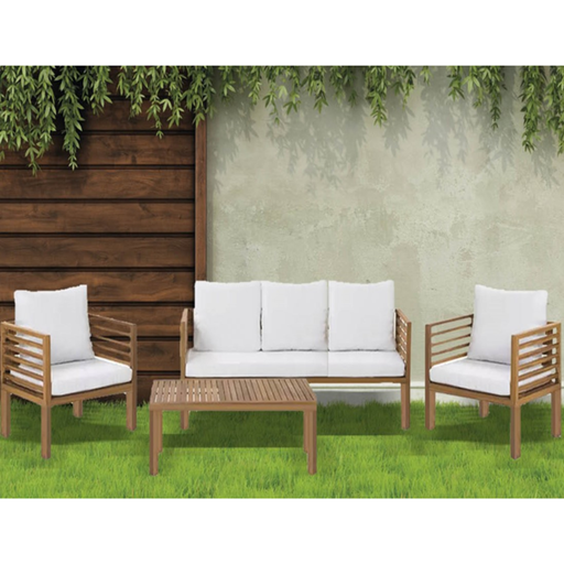 [143773] SALOTTO STOCCOLMA ACACIA 3P+2 POLTR.+TAVOLINO