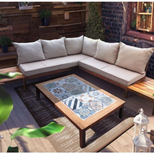 [164152] SET OSLO PANCHE 3+2 POSTI E 2 TAVOLINI