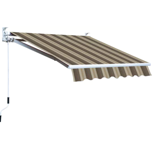 [164594] TENDA DA SOLE A BARRA QUADRA 3X2 BEIGE RIGATO